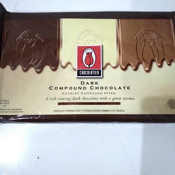 

Ready Tulip Dark Coklat Compound 1Kg / DCC
