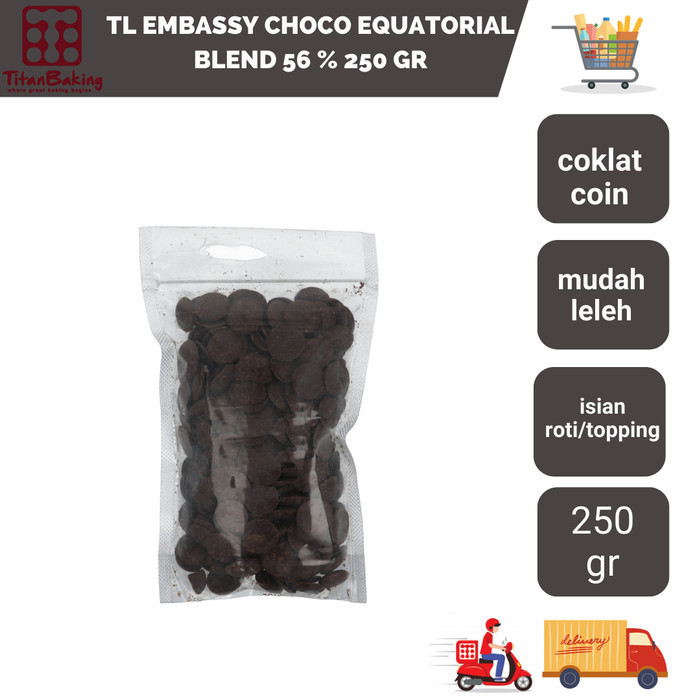 

Ready Coklat Tulip Embassy 56% 250 gr Courveture Dark