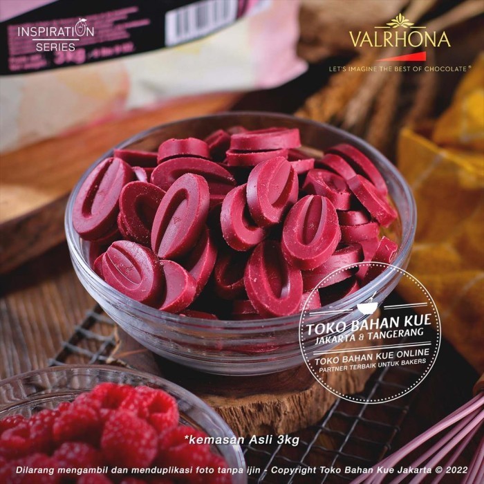

Ready Valrhona Chocolate Framboise RASPBERRY Inspiration 100gr Couverture