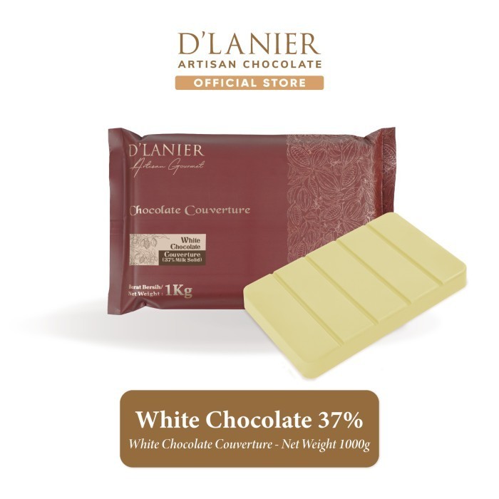 

Ready D'Lanier White Chocolate Couverture (37% Milk Solid) - 1 kg