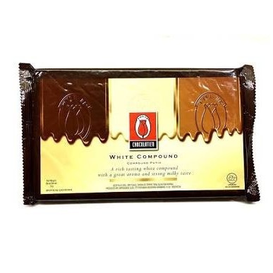 

Ready Tulip White compound chocolate 1 kg blok WHC Coklat Putih batang