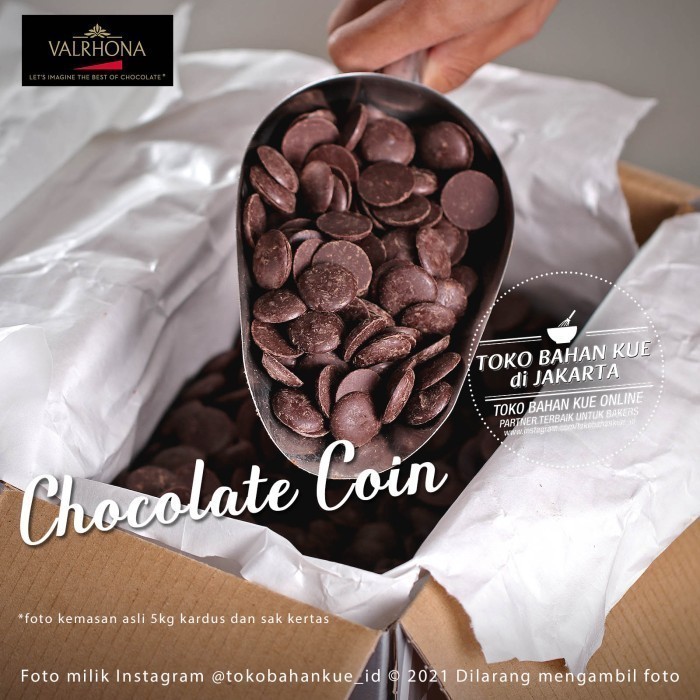 

Ready Valrhona Ariaga Noire 66% 1kg Dark Chocolate Couverture Coin Cokelat