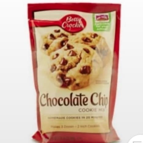 

Ready Betty croker chocolate chip cookie mix tepung instant 496gr