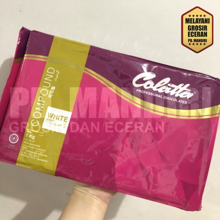 

Ready COLATTA WHITE Compound 1Kg / COKLAT PUTIH