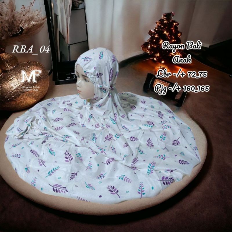 AK-Mukena Lajuran Anak Katun Rayon Bali