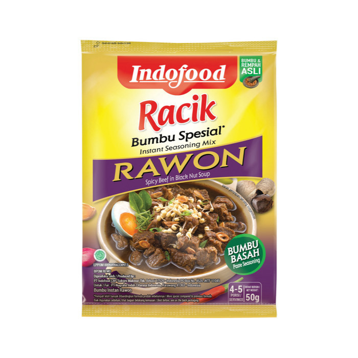 

Ready Indofood Bumbu Rawon [45gram /24 pcs/1 box ]