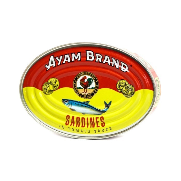 

Ready AYAM BRAND SARDEN TOMATO OVAL 425 GRAM