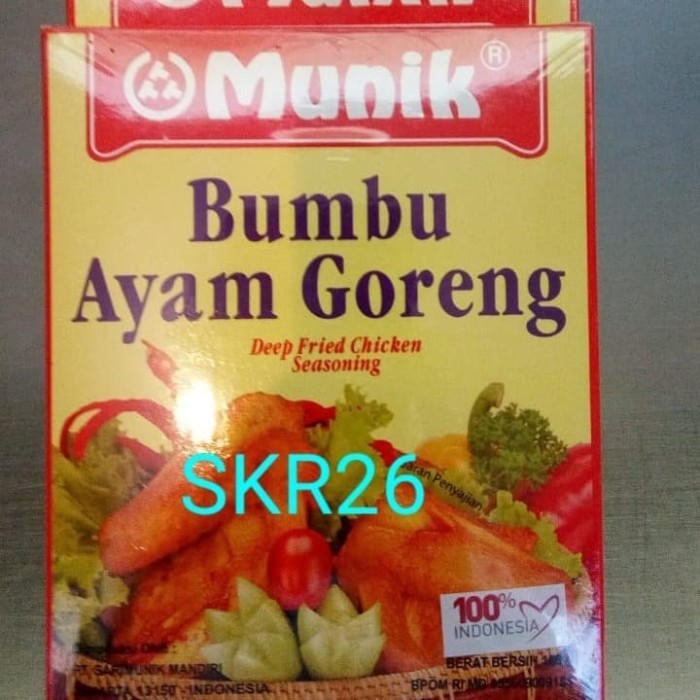 

Ready MUNIK Bumbu Ayam Goreng 180gr
