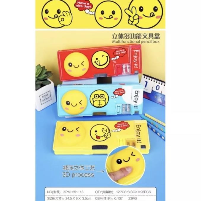 

coming soon! pencil case magnet squishy smile satuan