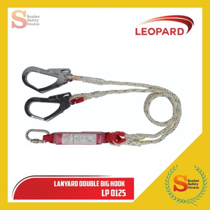 

Lanyard Double Big Hook Absorber Lp 0125 Leopard