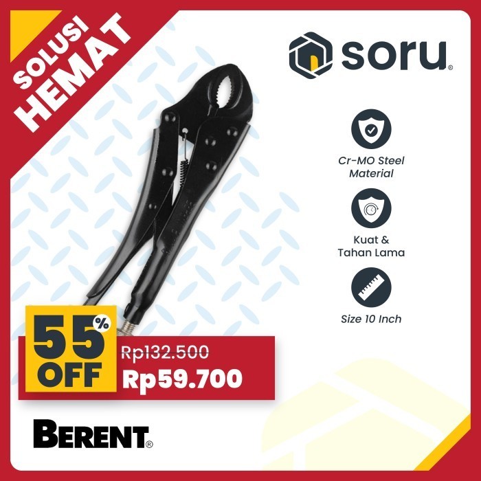 PROMO BERENT Tang Buaya Bengkok 10 Inch BT1176