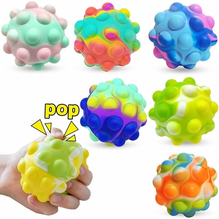 Mainan Edukasi Anak Pop Its Ball / Fidget Pop It / Stress Relieve Toys