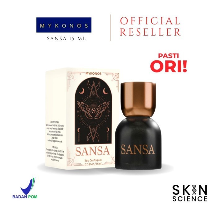 Ready NEW Mykonos Sansa 15ML Travel Size Parfum Mykonos Tahan Lama