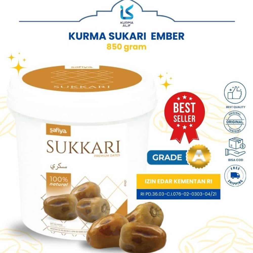 

Kurma Sukari Ember 850 Gr Safiya Original
