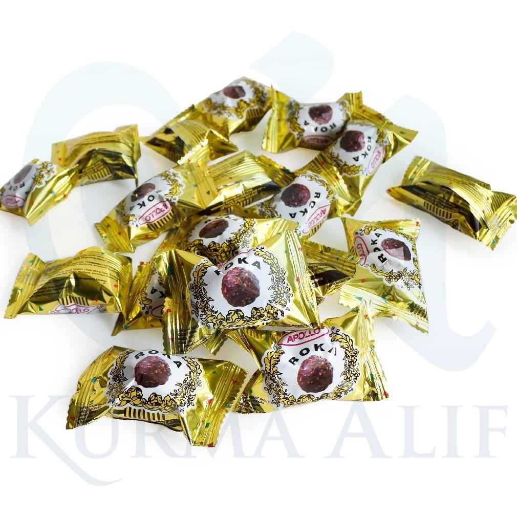 

Roka Apollo Wafer Ball Coklat Isi 70 Pcs Original