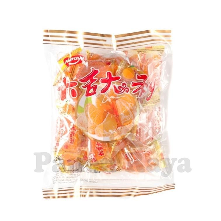 

Naraya Candy Permen Jelly Permen Lunak Rasa Jeruk Mandarin / Nanas / Jagung / Kurma