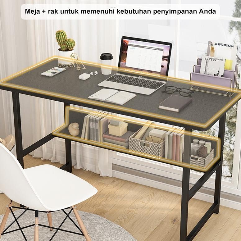 Meja Kerja Minimalis / Meja Belajar Minimalis / Meja Komputer / Meja Kamar Tidur Sederhana Dengan Pa