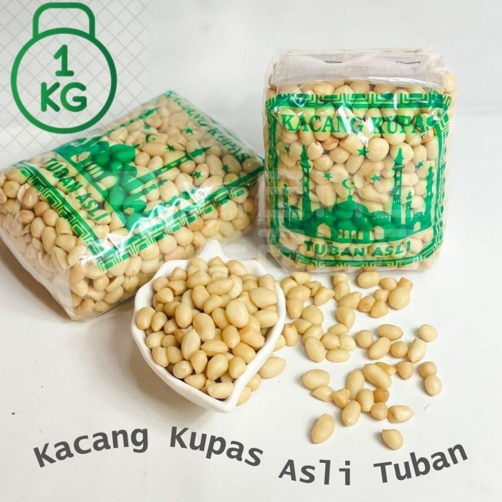 

3 Pcs - Kacang Kupas Asli Tuban Kualitas Super Kemasan 350 Gr
