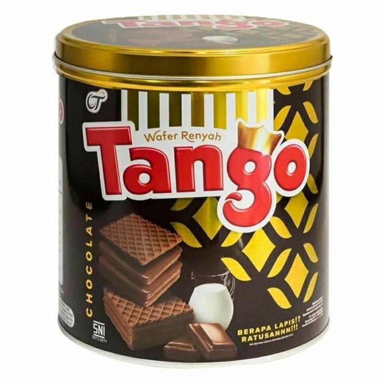 

Wafer Tango Coklat Vanilla Kaleng 270 Gram Makanan Ringan