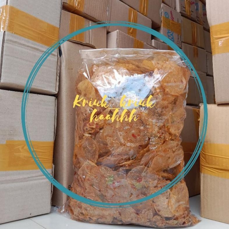 

Keripik Kaca 1Kg/ Kripik Kaca 1 Kg / Kripca / Kripik Kaca Pedas Daun Jeruk