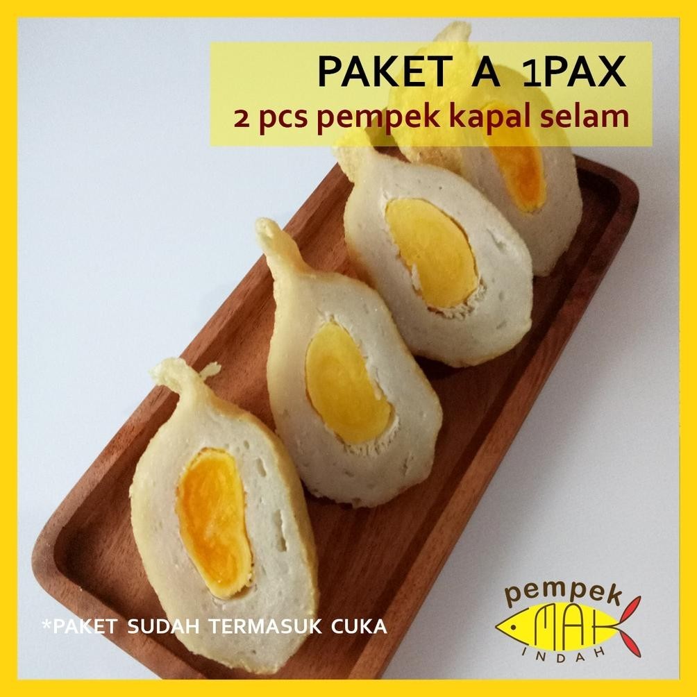 

Pempek Emak Indah - Pempek Mpenak Palembang Asli Ikan Tenggiri - Paket 1 Pax Kapal Selam Dan Campur