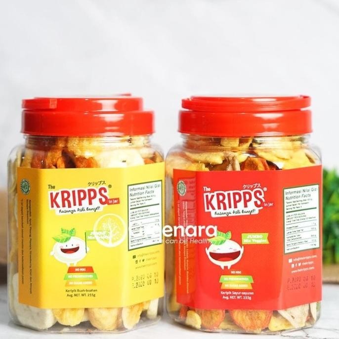 

The Kripps In Jumbo Jar 255Gr / Keripik Buah Sayur / Vegan Jaminan STS