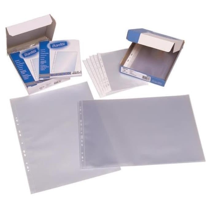 

Fauma Plastik PP Pocket / Sheet Protector A5 BANTEX 2032 Isi 100