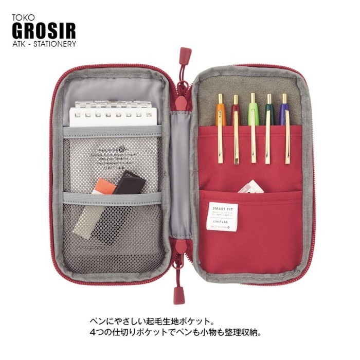 

Lihit Lab Smart Fit Actact Compact Pen Case Pouch Organizer A-7687