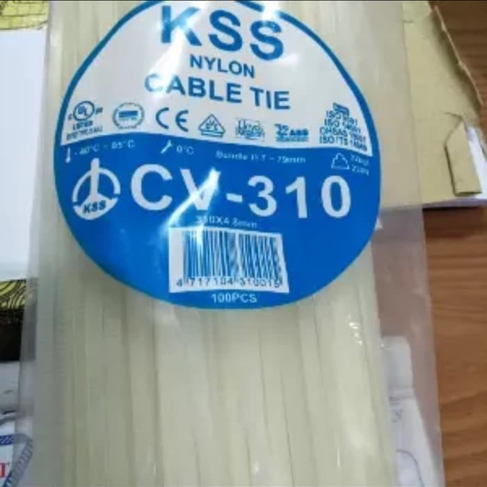 

Fauma Kabel Ties KSS CV 310 isi 100 pcs ( Cable Tie / Ties )