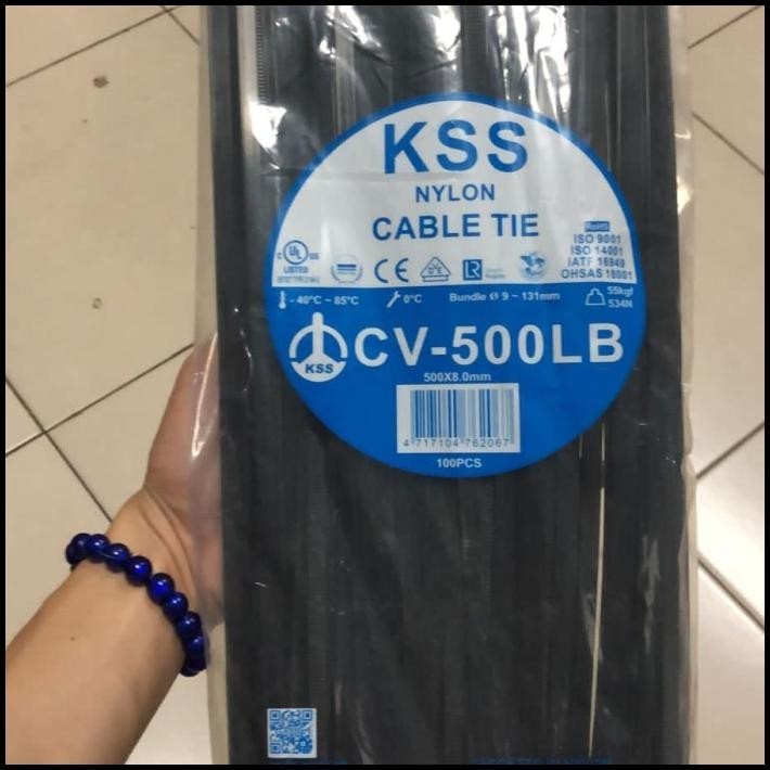 

TERMURAH CABLE TIES CV-500LB KSS HITAM ORIGINAL !!!!!