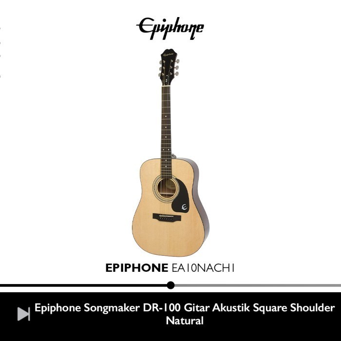 Epiphone Songmaker DR-100 Top Spruce Gitar Akustik - Natural