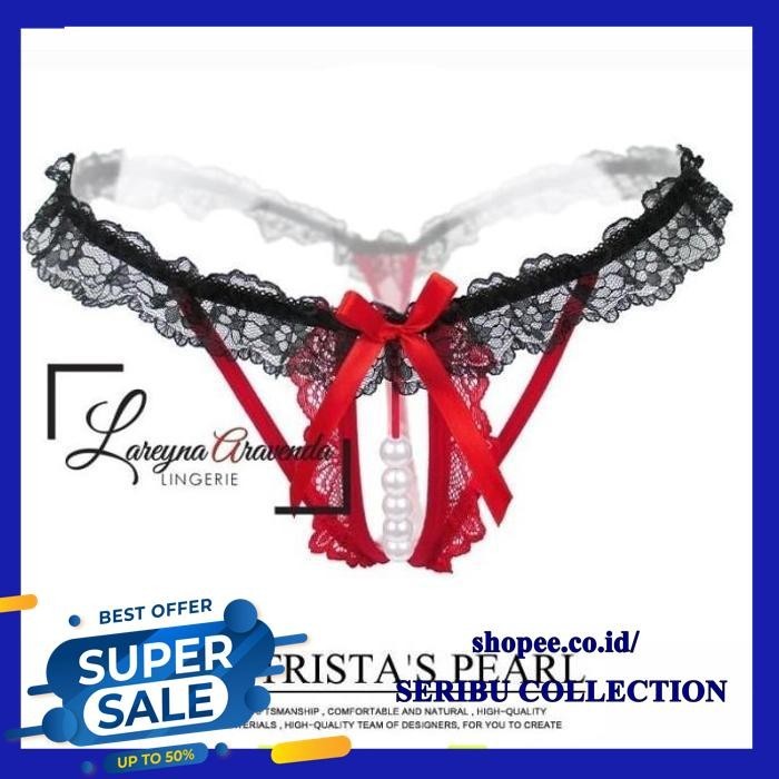 CELANA DALAM G STRING OPEN CROTCH SEXY MODEL LESTRISTA'S PEARL CD1 BEST PRODUK