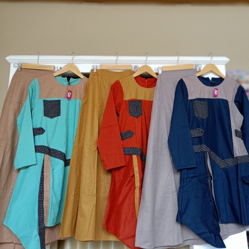Setelan Rok dan Atasan wanita Remaja lokal Katun Toyobo (outfit remaja)