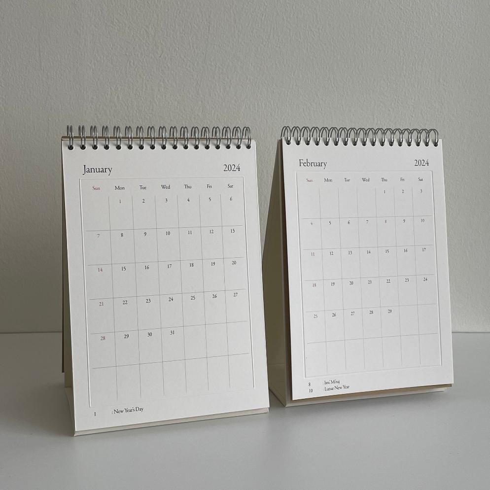 

ZX41 2024 Desk Calendar by Keartas Studio (A5/Kalender Duduk/Kalender Meja/Monthly Planner) Termurah