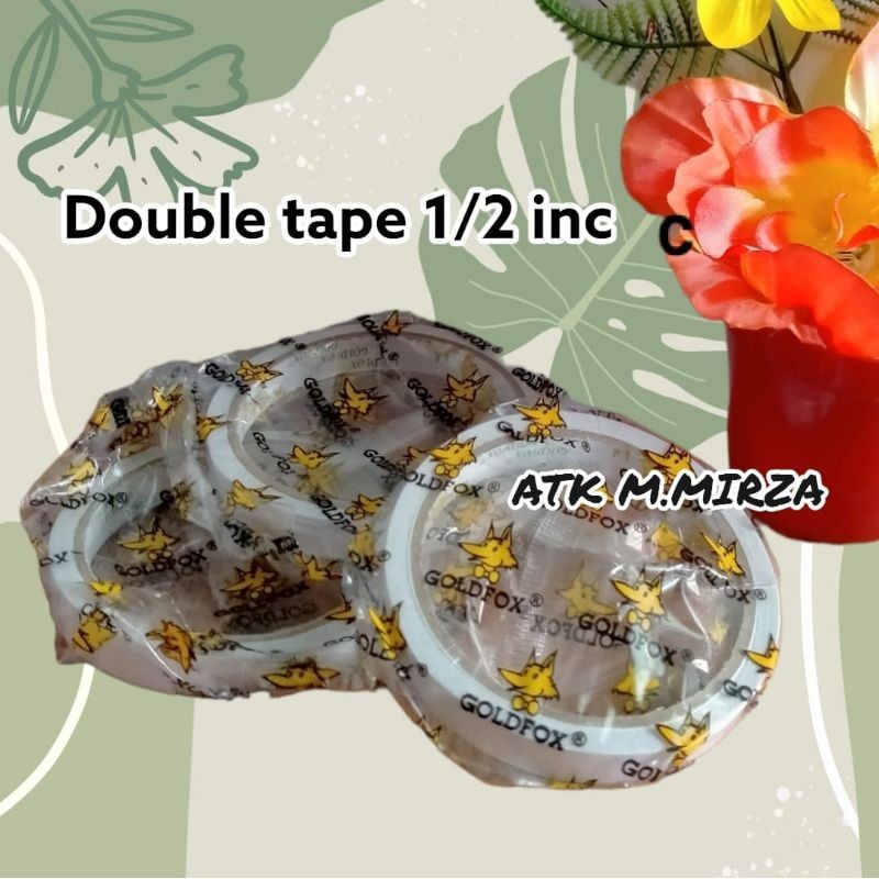 

Double tape Goldfox 1/2 inc dan 1inc