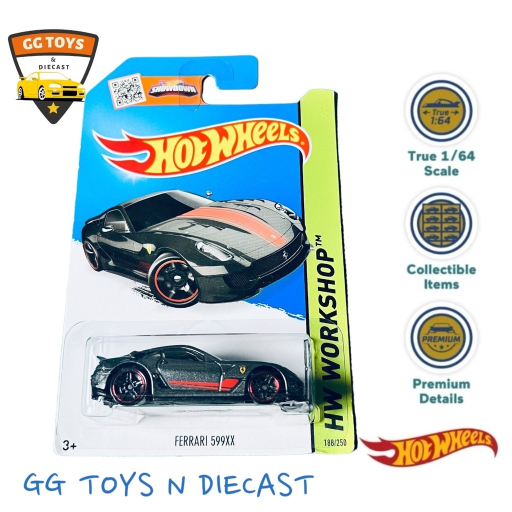Hotwheels Hot Wheels HW Reguler HW Works Ferrari 599xx Hitam