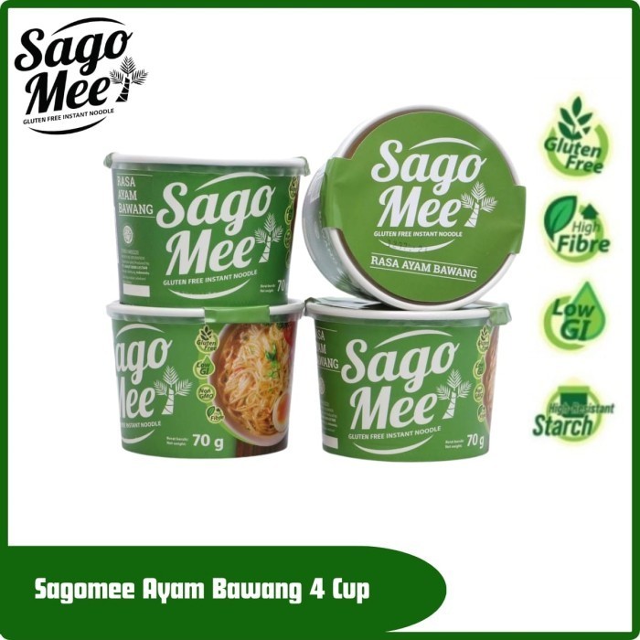 

Paket 4 Sago Mee Ayam Bawang (Cup) Gluten Free Noodle Sehat