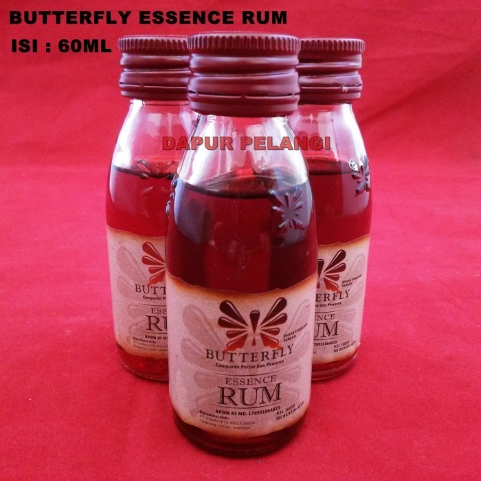 

[DIAJENG SHOP] Koepoe Koepoe Perisa BUTTERFLY Rum Jamaica / Pengharum Makanan 60ml SALE