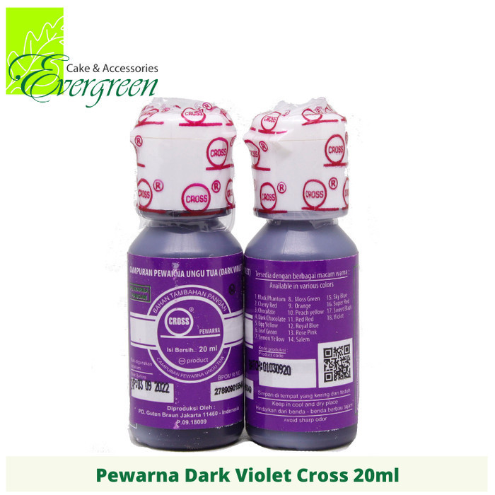 

[DIAJENG SHOP] Pewarna Makanan Ungu Tua (Dark/Super Violet) 20ml SALE