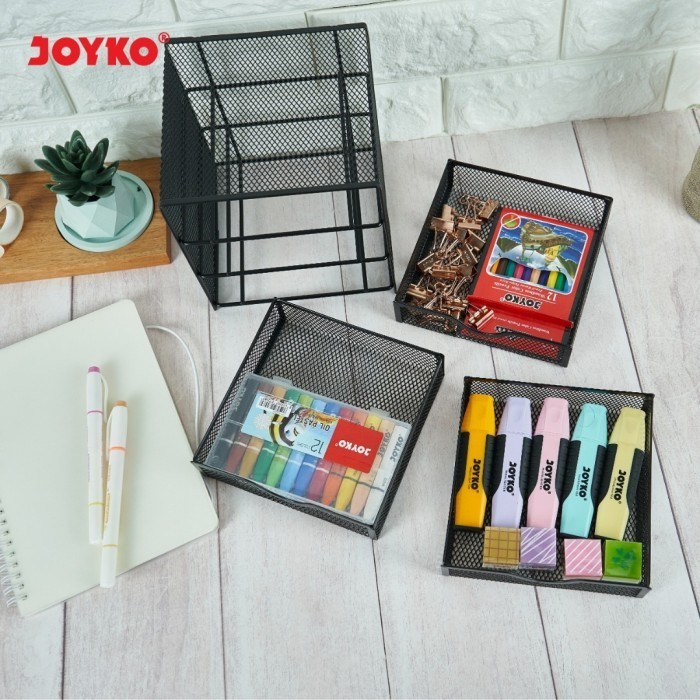 

Desk Set Joyko Ds-27/Pen Holder/Tempat Alat Tulis Jaring Laci Susun