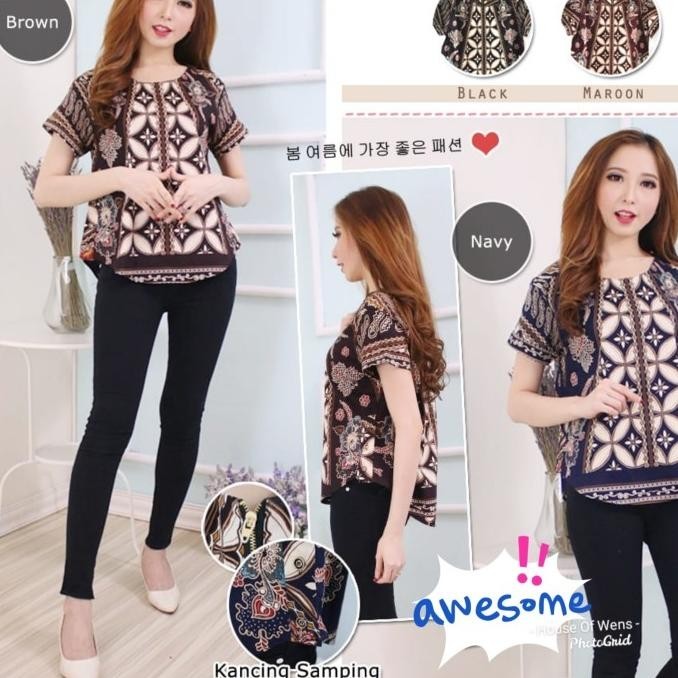 Sale Now Batik By Luwen - Baju Atasan Batik - Baju Batik Luwen - Type 6 Stok Terbatas