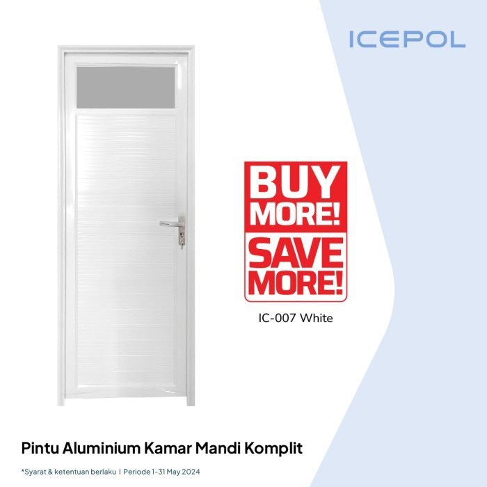 PINTU ALUMINIUM IC007 PINTU KAMAR MANDI KUSEN ALUMUNIUM