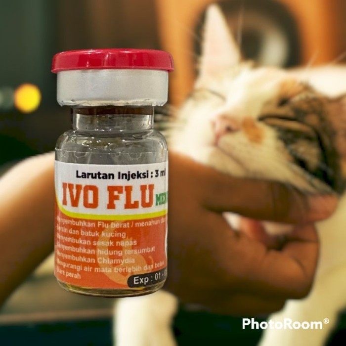 AMPUH MUJARABIVO FLU OBAT SUNTIK UNTUK FLU KUCING MENAHUN/BERAT