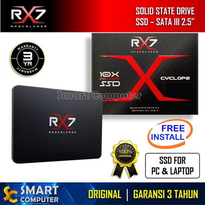 SSD RX7 128GB 256GB 512GB 1TB SATA3 2.5" & EXTERNAL CASING SSD USB 3.0 ORIGINAL BEST QUALITY