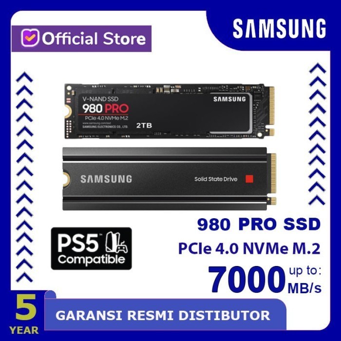 SSD SAMSUNG 980 PRO 1TB - SSD M.2 NVME PCIE GEN 4 ORIGINAL BEST QUALITY