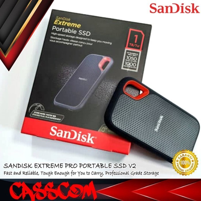 SANDISK EXTREME PORTABLE SSD V2 1TB USB 3.2 SSD EXTERNAL E61 1 TB ORIGINAL BEST QUALITY
