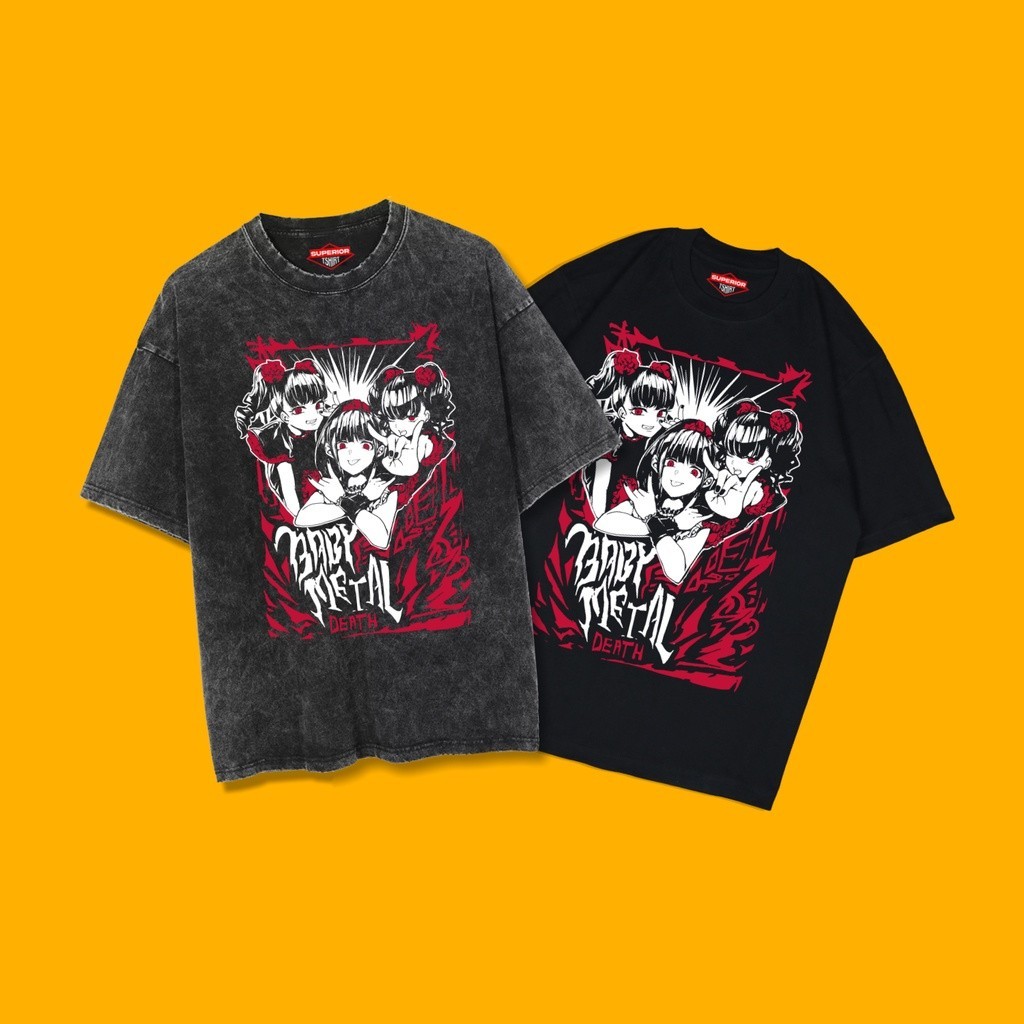 KAOS BABYMETAL WASH OVERSIZE / KAOS WASH SLIMFIT / KAOS OVERSIZE / KAOS SLIMFIT /KAOS LUCU /ACID WAS
