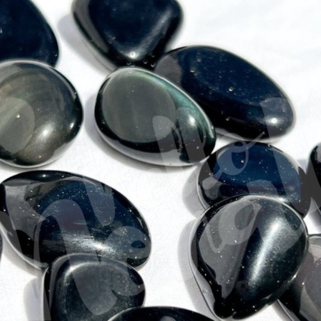 Rainbow Sheen Obsidian Tumbles