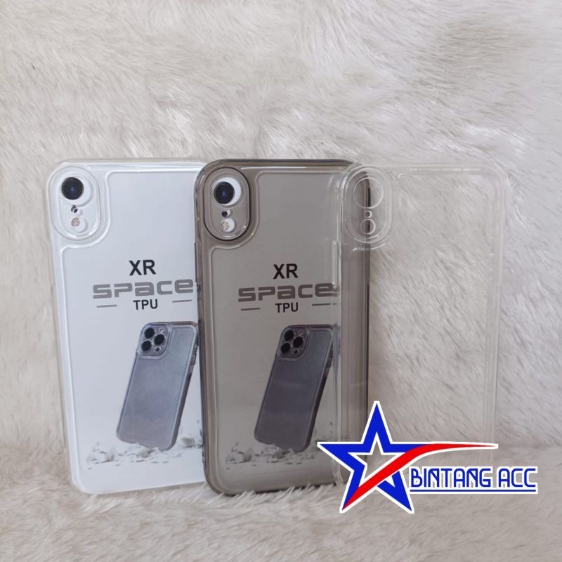 Soft Case Original iPhone Xr Space transparan Protect Camera