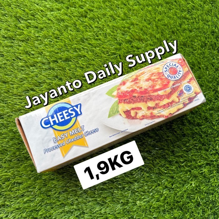 

CHEESY EASY MELT 2KG / MUDAH LUMER & LELEH / KEJU CHEDDAR OLAHAN